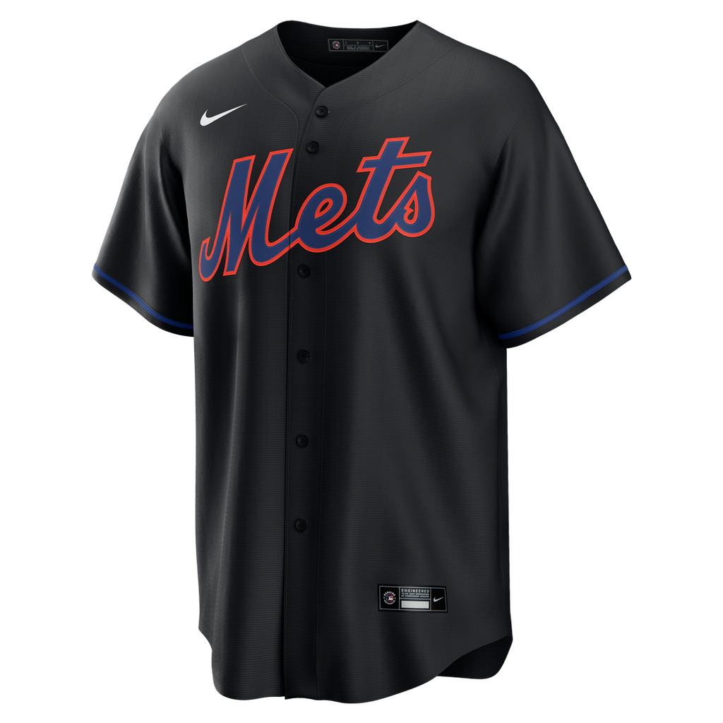 Starling Marte New York Mets Nike Alternate Replica Jersey - Black | MLB Fan Gear