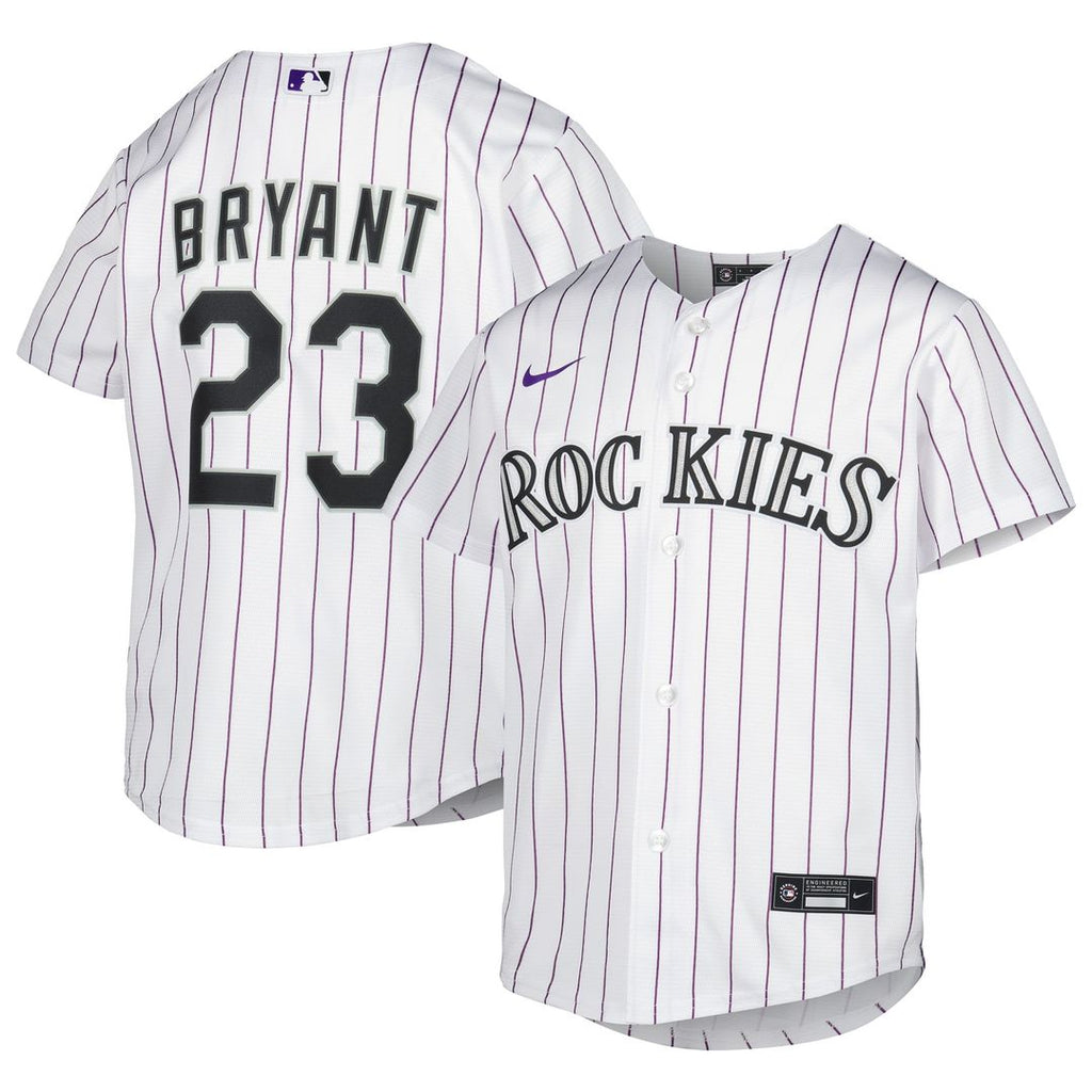 Kris Bryant Colorado Rockies Nike Youth Alternate Replica Player Jersey - White | MLB Fan Gear