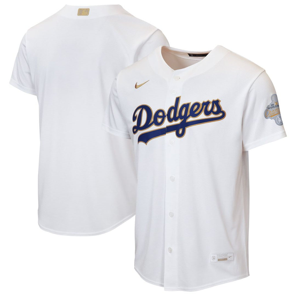 Los Angeles Dodgers Nike Youth 2026 Gold Collection Home Replica Jersey - White | MLB Fan Gear