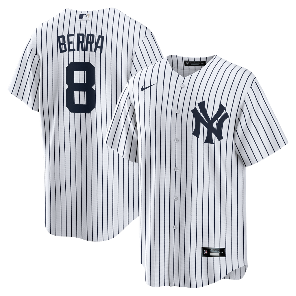 Yogi Berra New York Yankees Nike Home Retired Player Replica Jersey - White | MLB Fan Gear