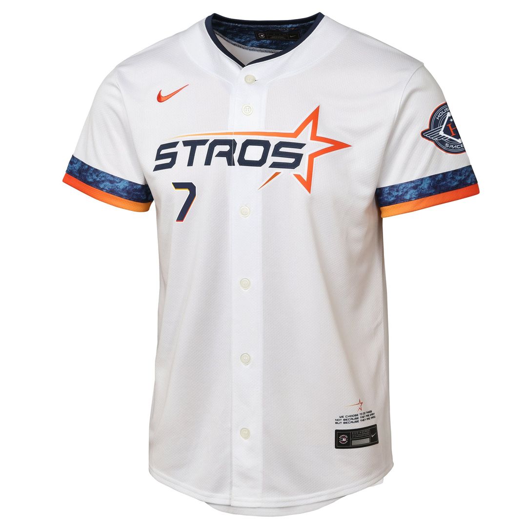 Craig Biggio Houston Astros Nike Youth 2025 City Connect Limited Player Jersey - White | MLB Fan Gear
