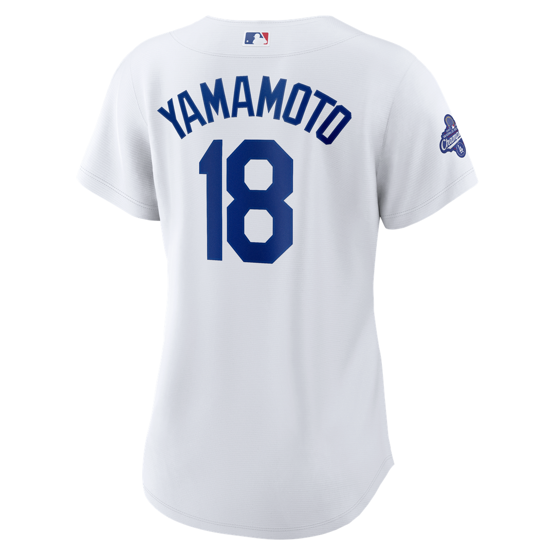 Yoshinobu Yamamoto Los Angeles Dodgers Nike Women's 2025 World Series Champions Home Replica Jersey - White | MLB Fan Gear