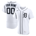 Detroit Tigers Nike Home Authentic Custom Jersey - White | MLB Fan Gear