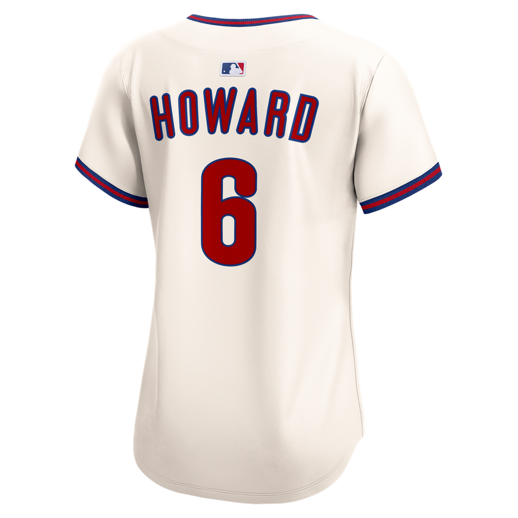 Ryan Howard Philadelphia Phillies Nike Women's Alternate 2 Limited Jersey – Cream | MLB Fan Gear