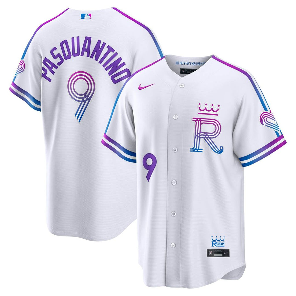Vinnie Pasquantino Kansas City Royals Nike 2026 City Connect Stadium Jersey - White | MLB Fan Gear