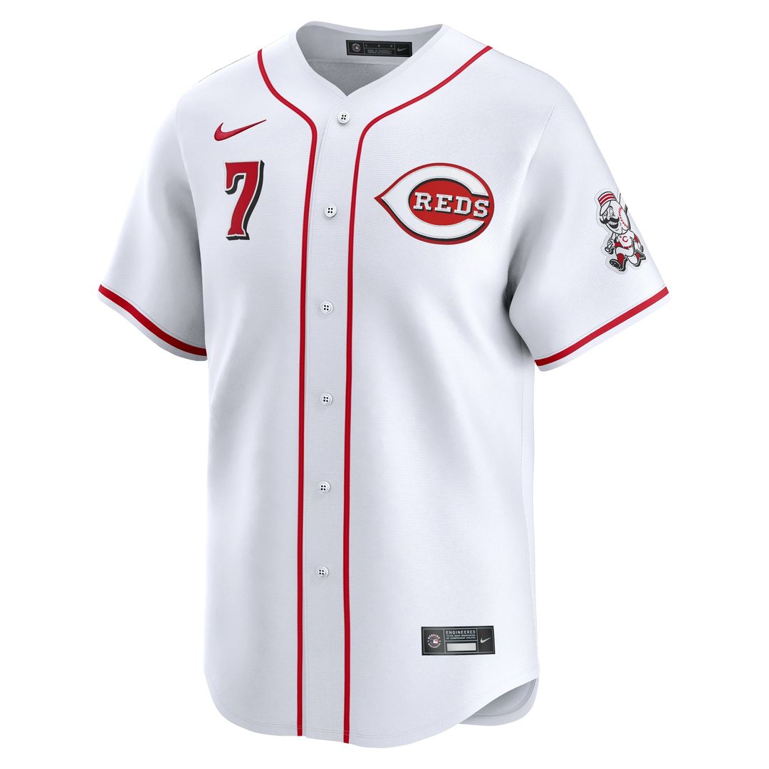 Spencer Steer Cincinnati Reds Nike Home Limited Player Jersey - White | MLB Fan Gear