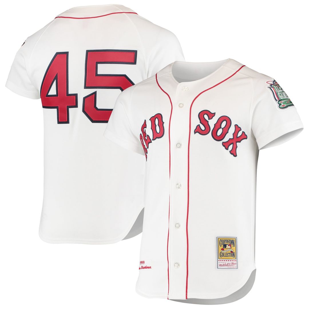 Pedro Martinez Boston Red Sox Mitchell & Ness 1999 Cooperstown Collection Home Authentic Jersey - White | MLB Fan Gear