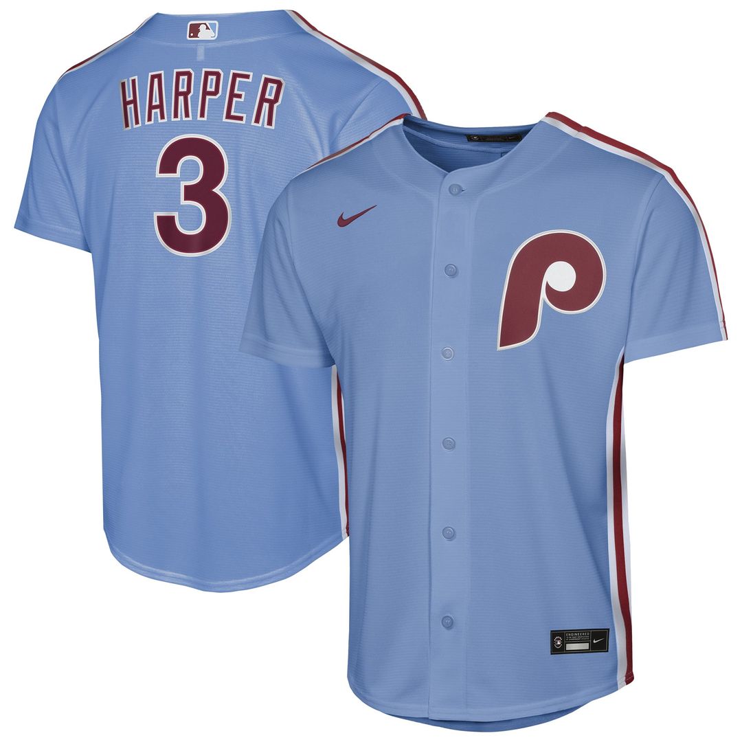 Bryce Harper Philadelphia Phillies Nike Youth Alternate 2 Replica Jersey - Cream | MLB Fan Gear