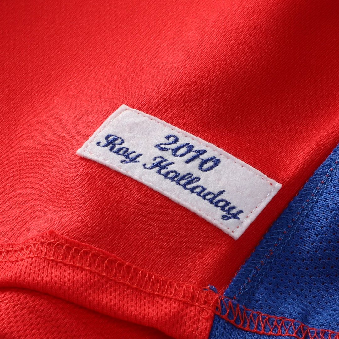 Roy Halladay Philadelphia Phillies Mitchell & Ness Toddler Cooperstown Collection Mesh Batting Practice Jersey - Red | MLB Fan Gear