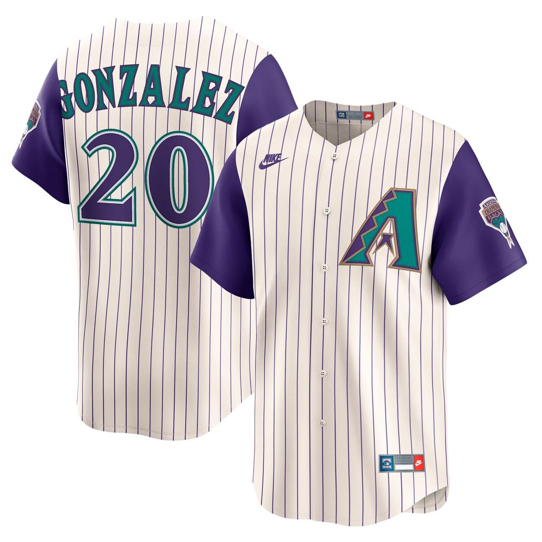 Luis Gonzalez Arizona Diamondbacks Nike Throwback Cooperstown Collection Limited Jersey - Cream | MLB Fan Gear
