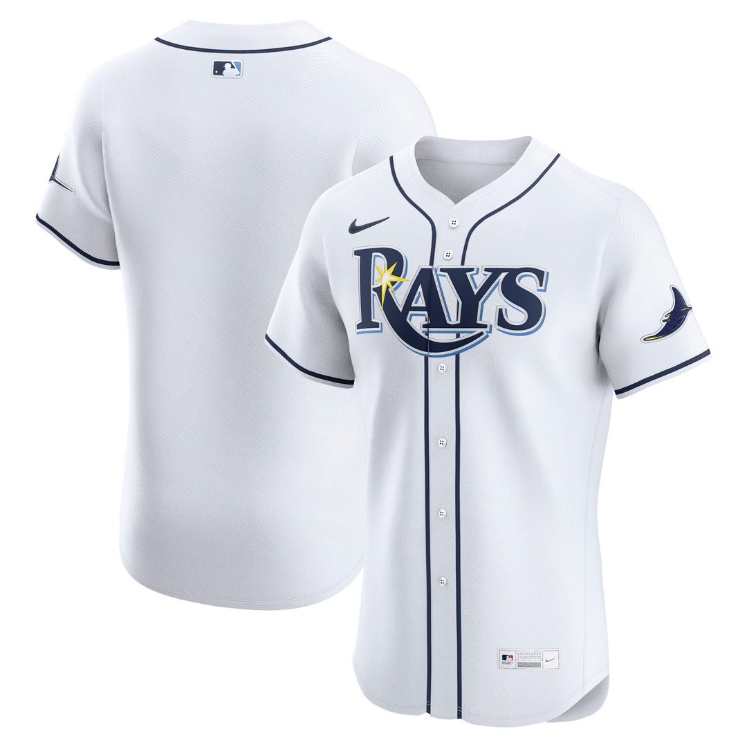 Tampa Bay Rays Nike Home Elite Jersey - White | MLB Fan Gear