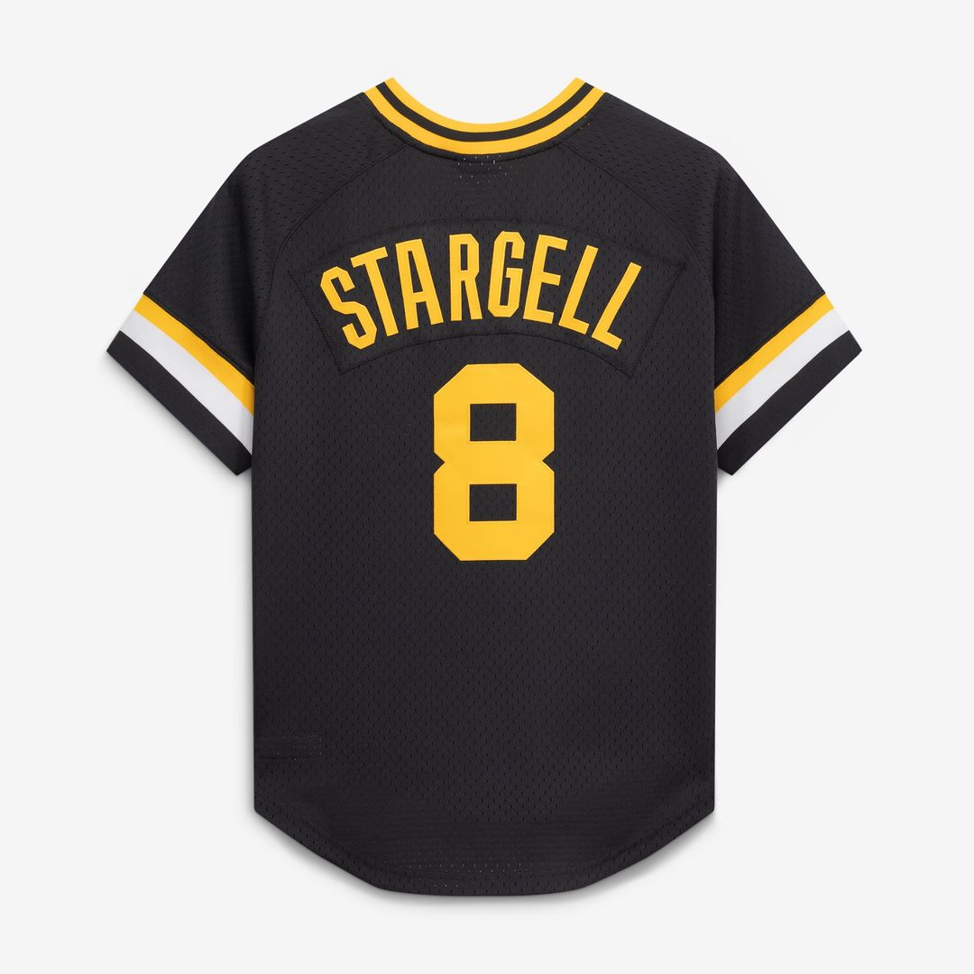 Willie Stargell Pittsburgh Pirates Mitchell & Ness Authentic Batting Practice Jersey - Black | MLB Fan Gear