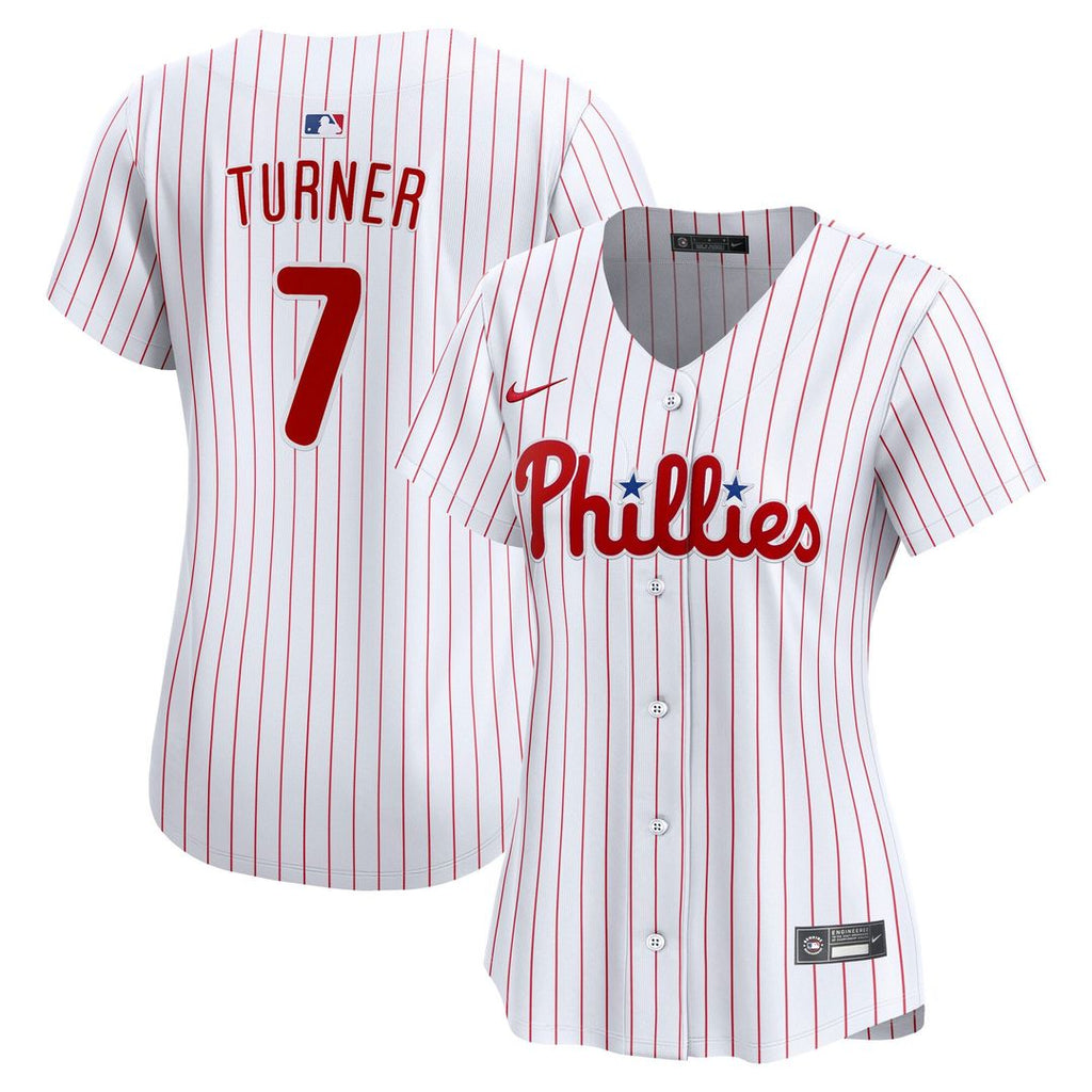 Trea Turner Philadelphia Phillies Nike Women's Home Limited Player Jersey - White | MLB Fan Gear