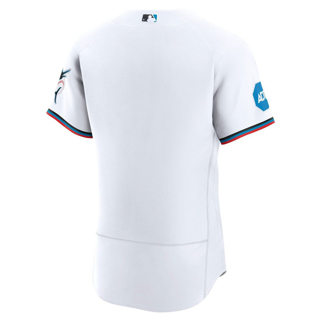 Miami Marlins Nike Home Authentic Jersey - White | MLB Fan Gear