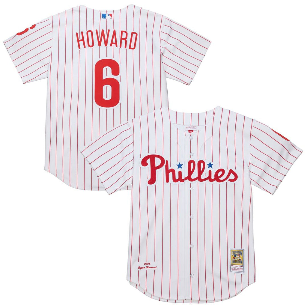 Ryan Howard Philadelphia Phillies Mitchell & Ness Cooperstown Collection Authentic Jersey – White | MLB Fan Gear