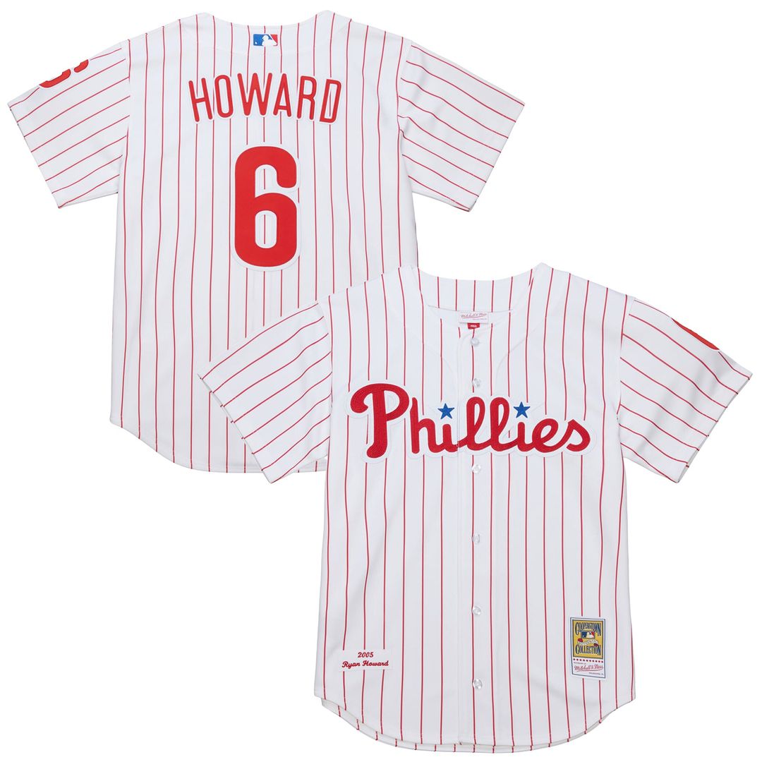 Ryan Howard Philadelphia Phillies Mitchell & Ness Cooperstown Collection Authentic Jersey – White | MLB Fan Gear