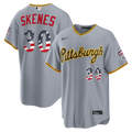 Paul Skenes Pittsburgh Pirates Nike USA 250 Fourth of July Road Stadium Jersey - Gray | MLB Fan Gear