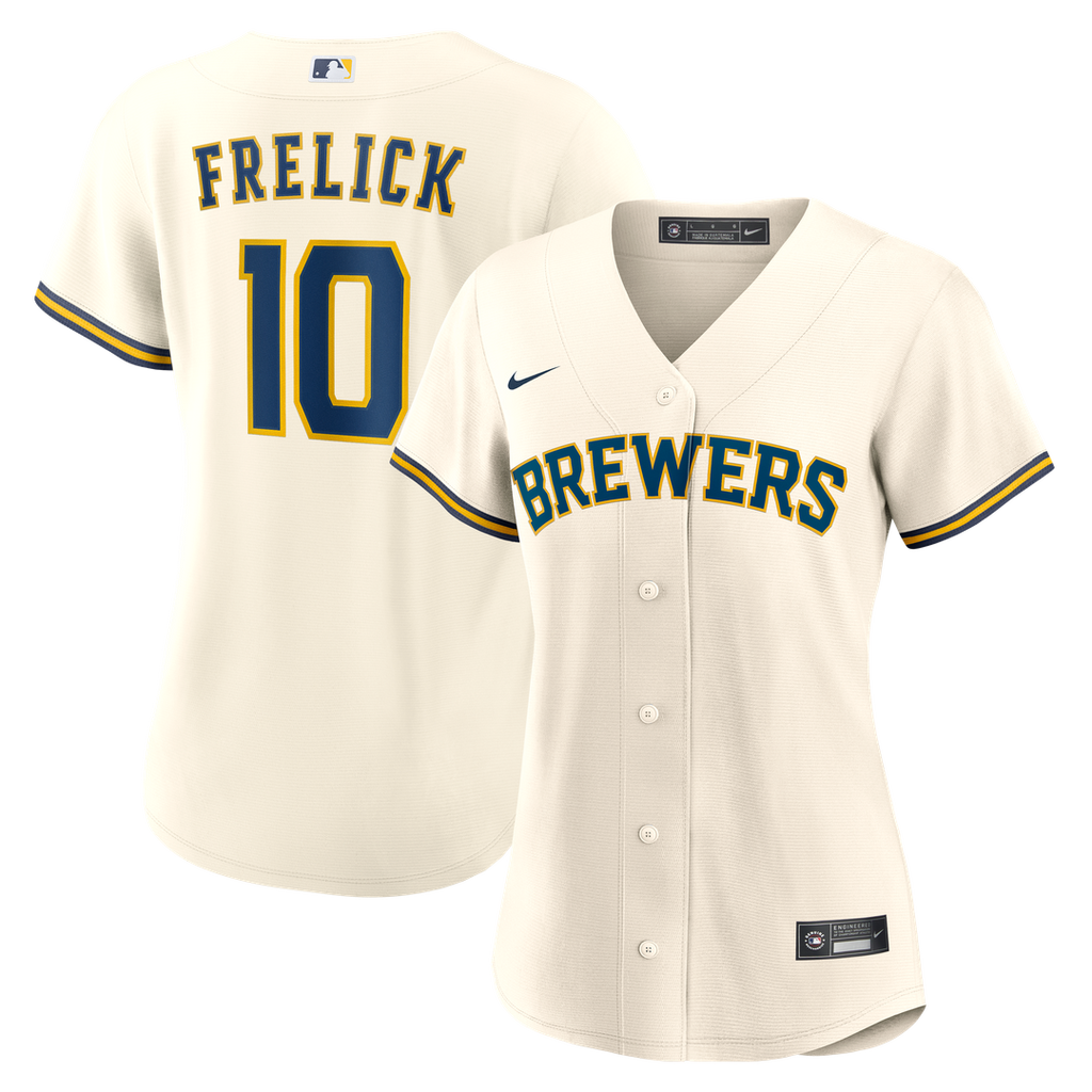 Sal Frelick Milwaukee Brewers Nike Women's Home Replica Jersey - Cream | MLB Fan Gear