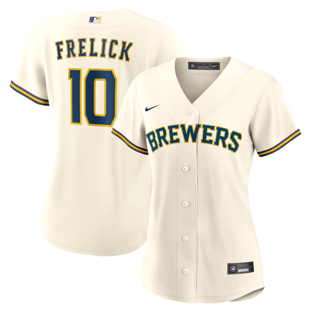Sal Frelick Milwaukee Brewers Nike Women's Home Replica Jersey - Cream | MLB Fan Gear