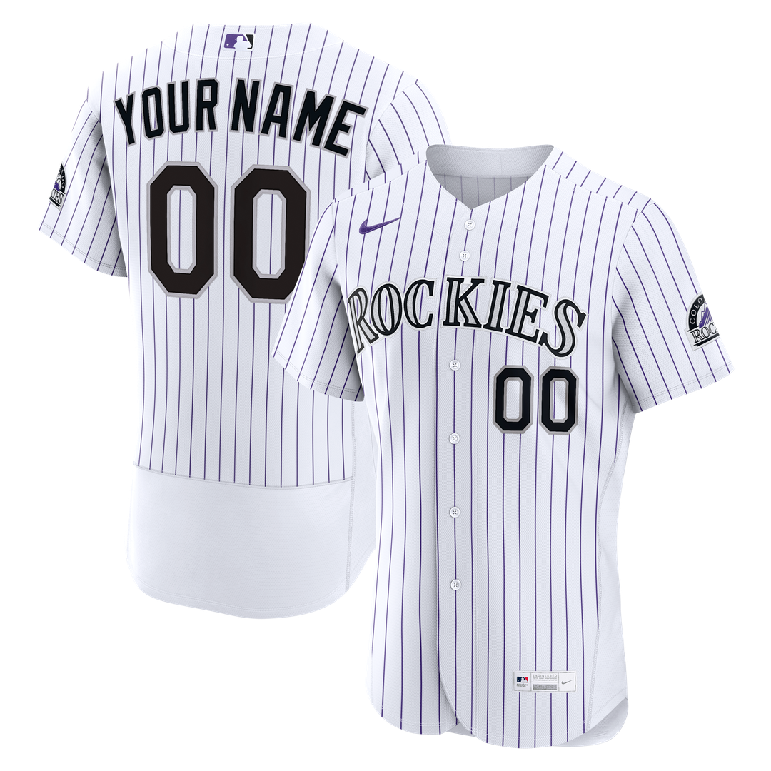 Colorado Rockies Nike Home Authentic Custom Jersey - White | MLB Fan Gear