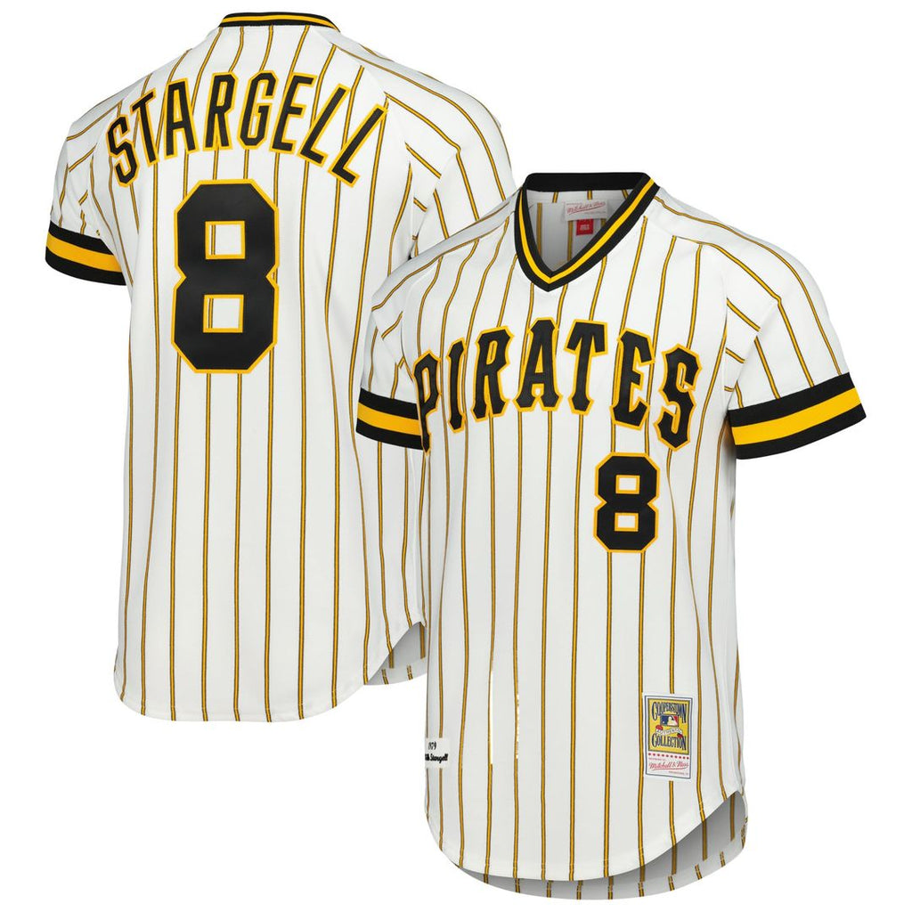 Willie Stargell Pittsburgh Pirates Mitchell & Ness Cooperstown Collection 1979 Authentic Jersey - White | MLB Fan Gear