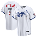 Bobby Witt Jr. Kansas City Royals Nike USA 250 Fourth of July Home Stadium Jersey - White | MLB Fan Gear