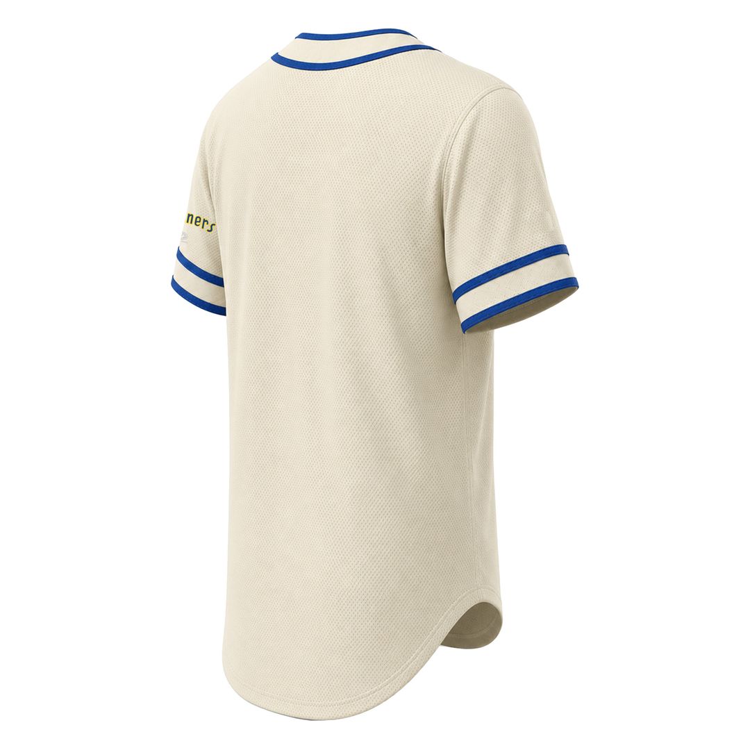 Seattle Mariners Stitches Throwback Fashion Jersey - Natural | MLB Fan Gear
