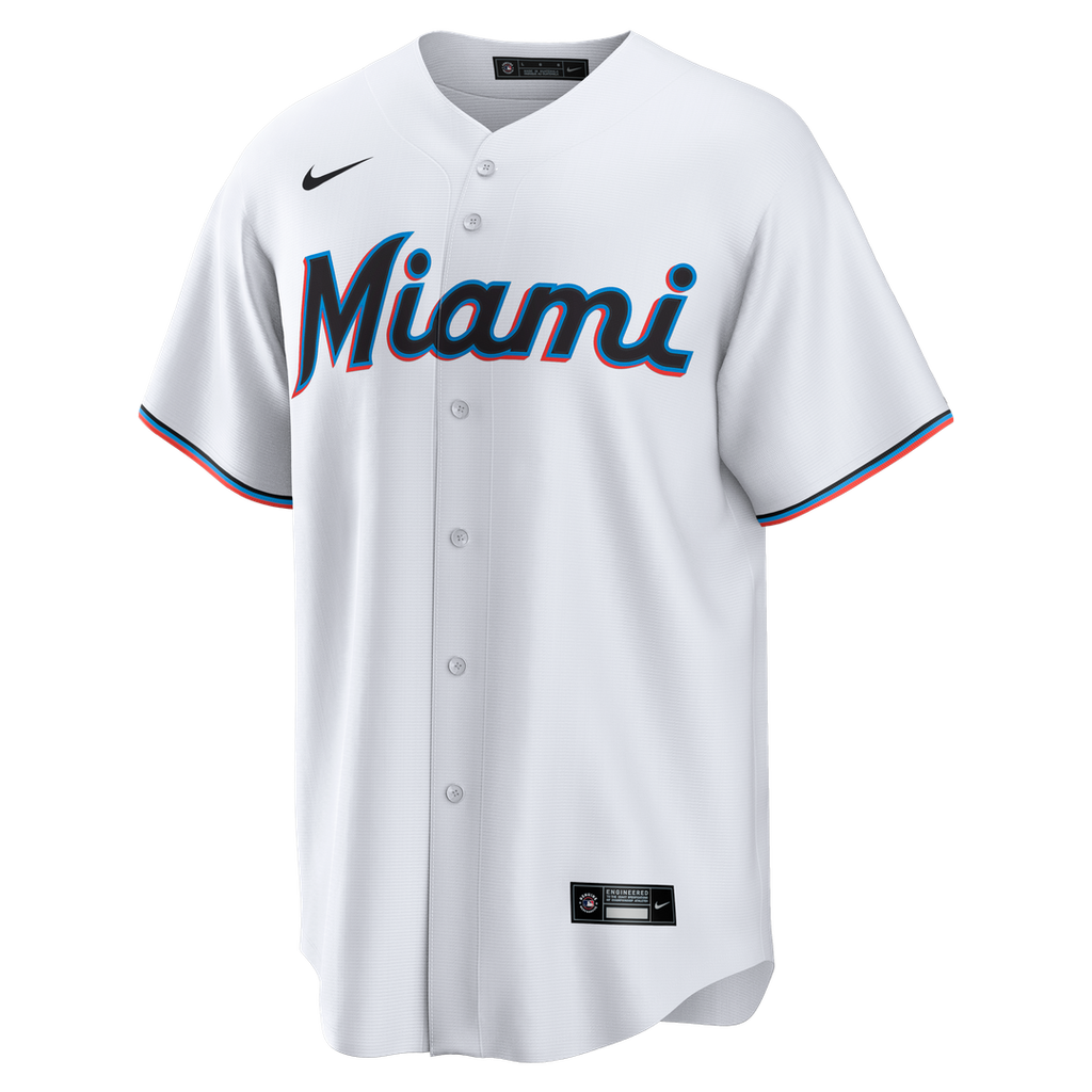 Griffin Conine Miami Marlins Nike Home Replica Jersey - White | MLB Fan Gear