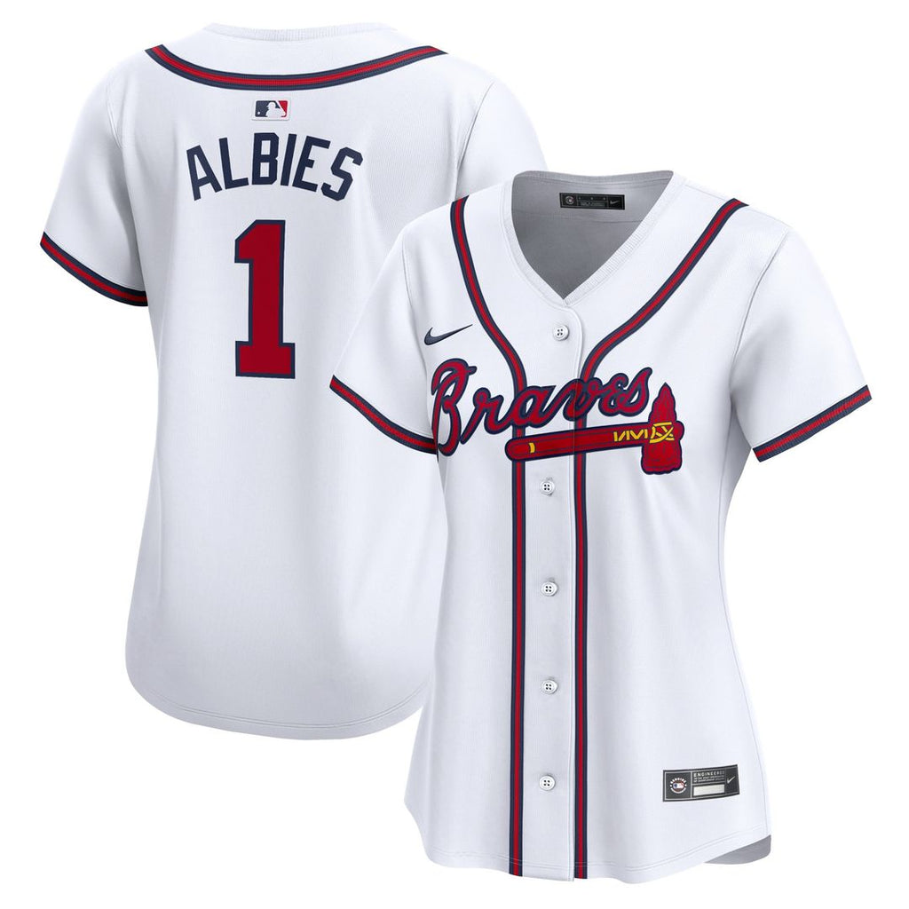 Ozzie Albies Atlanta Braves Nike Women's Home Limited Player Jersey - White | MLB Fan Gear