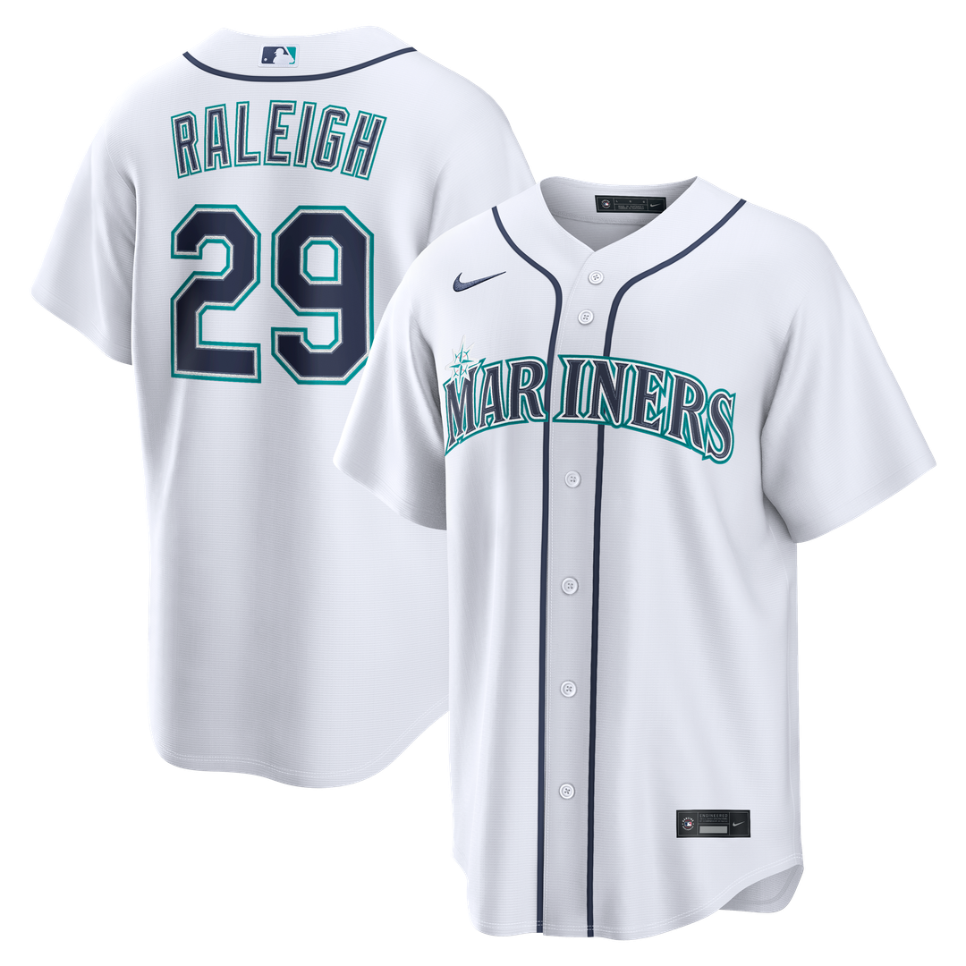 Cal Raleigh Seattle Mariners Nike Home Replica Jersey - White | MLB Fan Gear