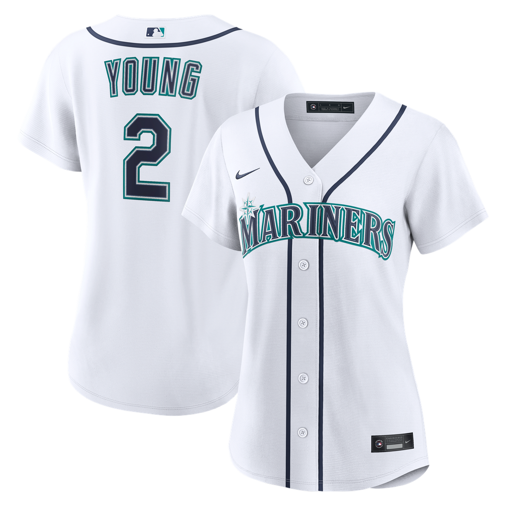 Cole Young Seattle Mariners Nike Women's Home Replica Jersey - White | MLB Fan Gear