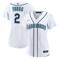 Cole Young Seattle Mariners Nike Women's Home Replica Jersey - White | MLB Fan Gear
