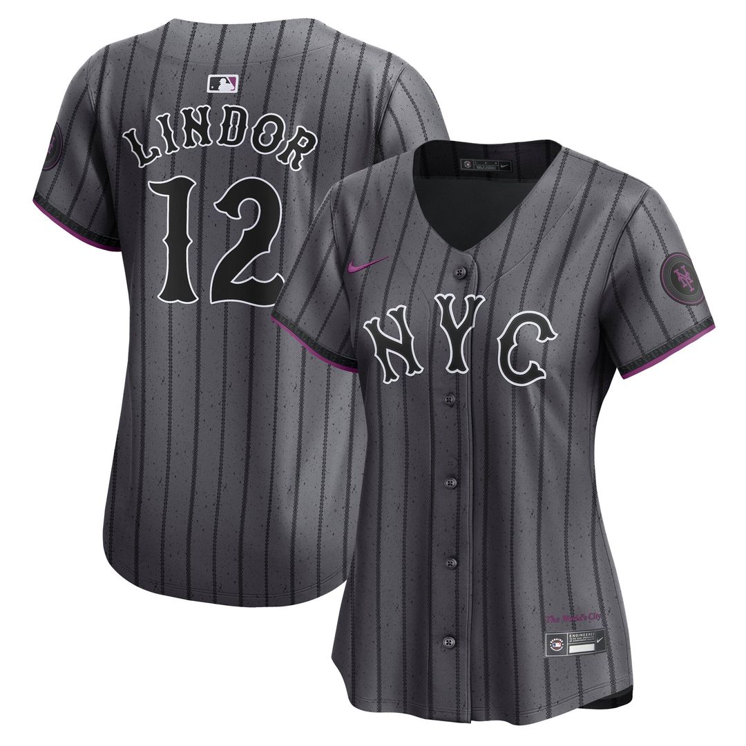 Francisco Lindor New York Mets Nike Women's City Connect Limited Jersey - Gray | MLB Fan Gear