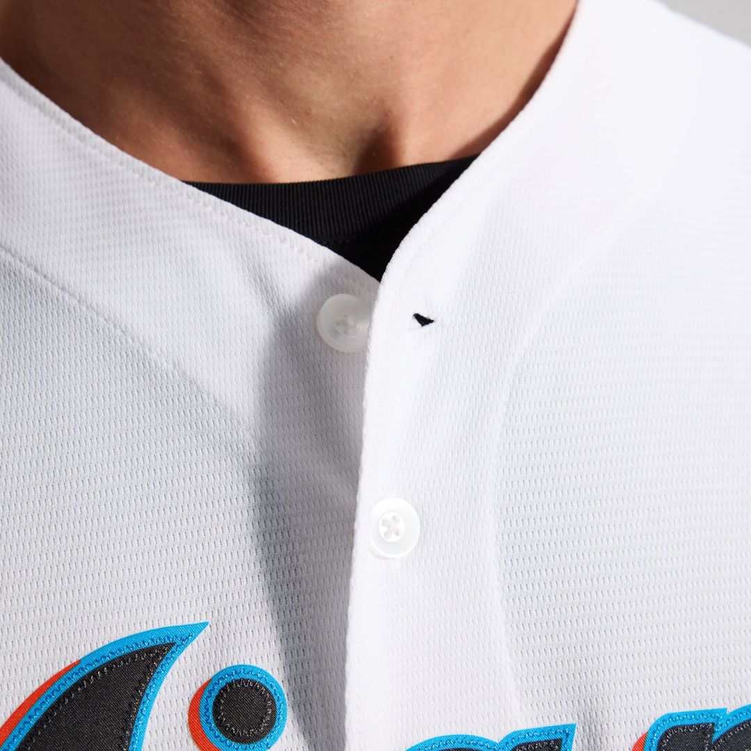 Miami Marlins Nike Home Replica Team Jersey - White | MLB Fan Gear
