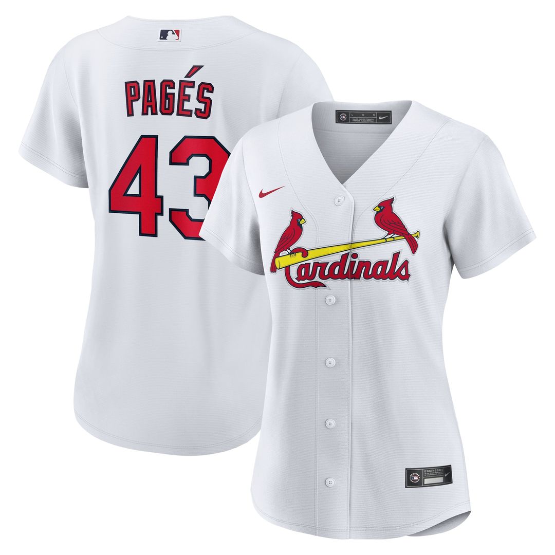 Pedro Pagés St. Louis Cardinals Nike Women's Home Replica Jersey - White | MLB Fan Gear