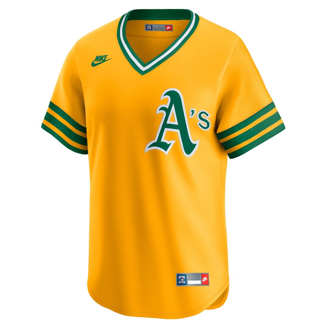 Athletics Nike Cooperstown Collection Limited Jersey - Gold | MLB Fan Gear