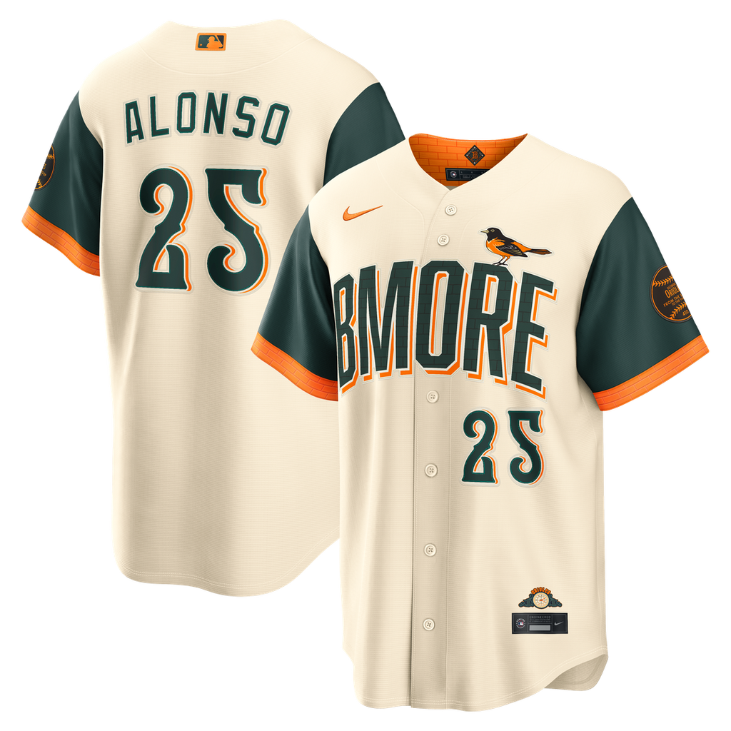 Pete Alonso Baltimore Orioles Nike 2026 City Connect Stadium Jersey - Cream | MLB Fan Gear