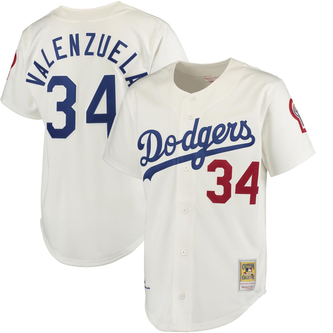 Fernando Valenzuela Los Angeles Dodgers Mitchell & Ness Road 1981 Cooperstown Collection Authentic Jersey - Gray | MLB Fan Gear