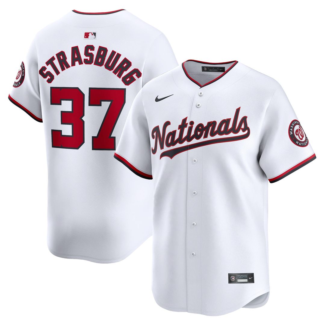 Stephen Strasburg Washington Nationals Nike Home Limited Player Jersey - White | MLB Fan Gear