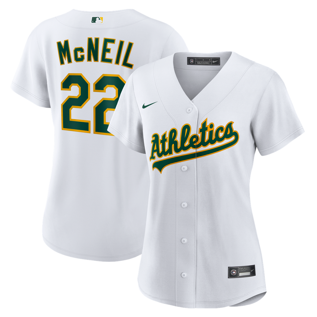 Jeff McNeil Athletics Nike Women's Home Replica Jersey - White | MLB Fan Gear