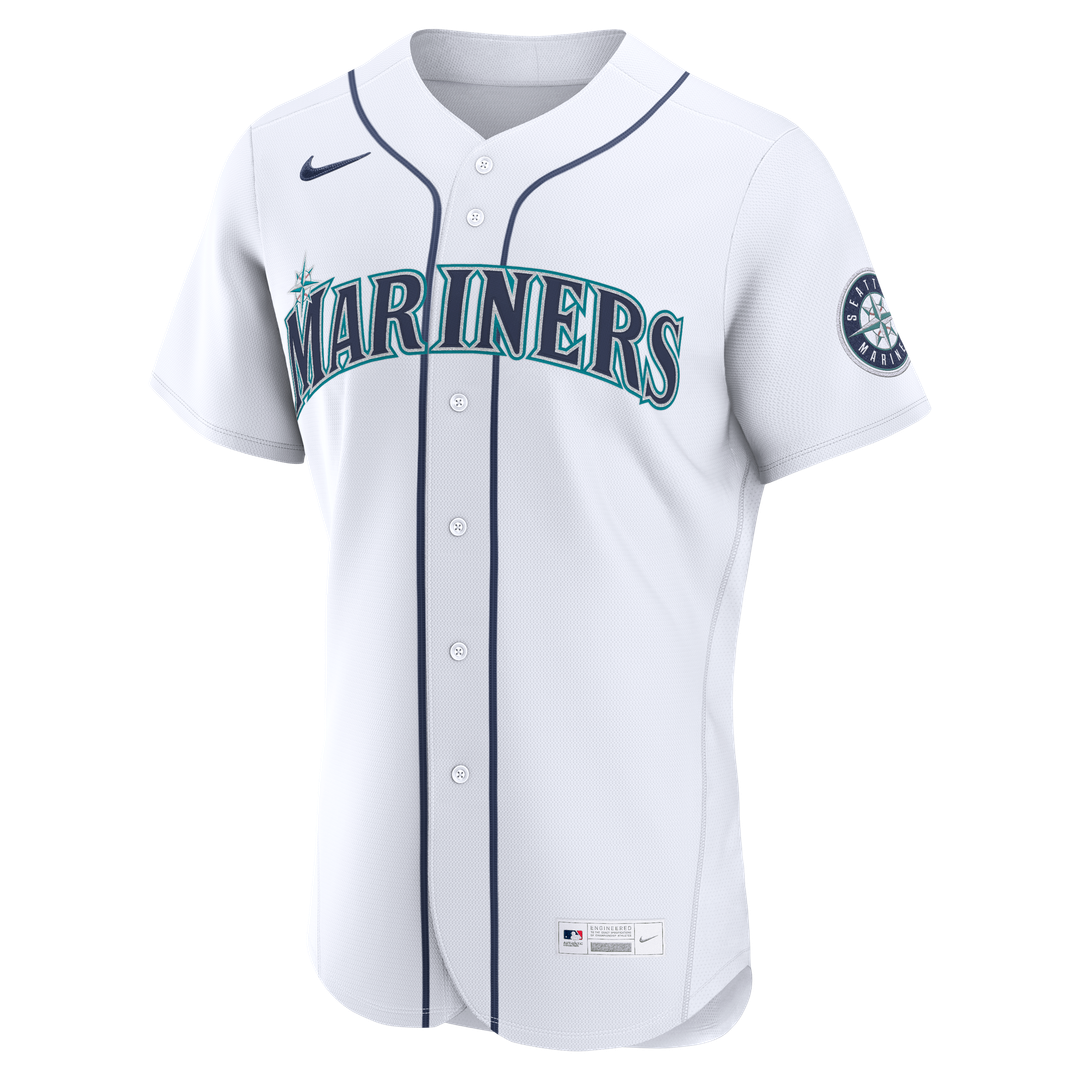 Seattle Mariners Nike Home Authentic Custom Jersey - White | MLB Fan Gear