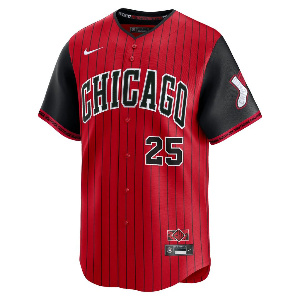 Andrew Vaughn Chicago White Sox Nike 2025 City Connect Limited Player Jersey - Red/ Black | MLB Fan Gear