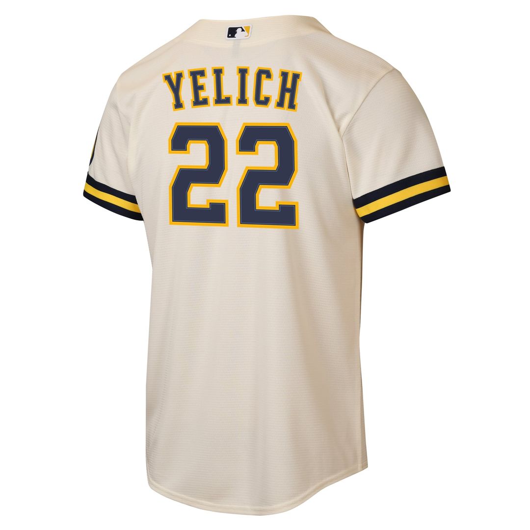 Christian Yelich Milwaukee Brewers Nike Youth Road Stadium Jersey - Powder Blue | MLB Fan Gear