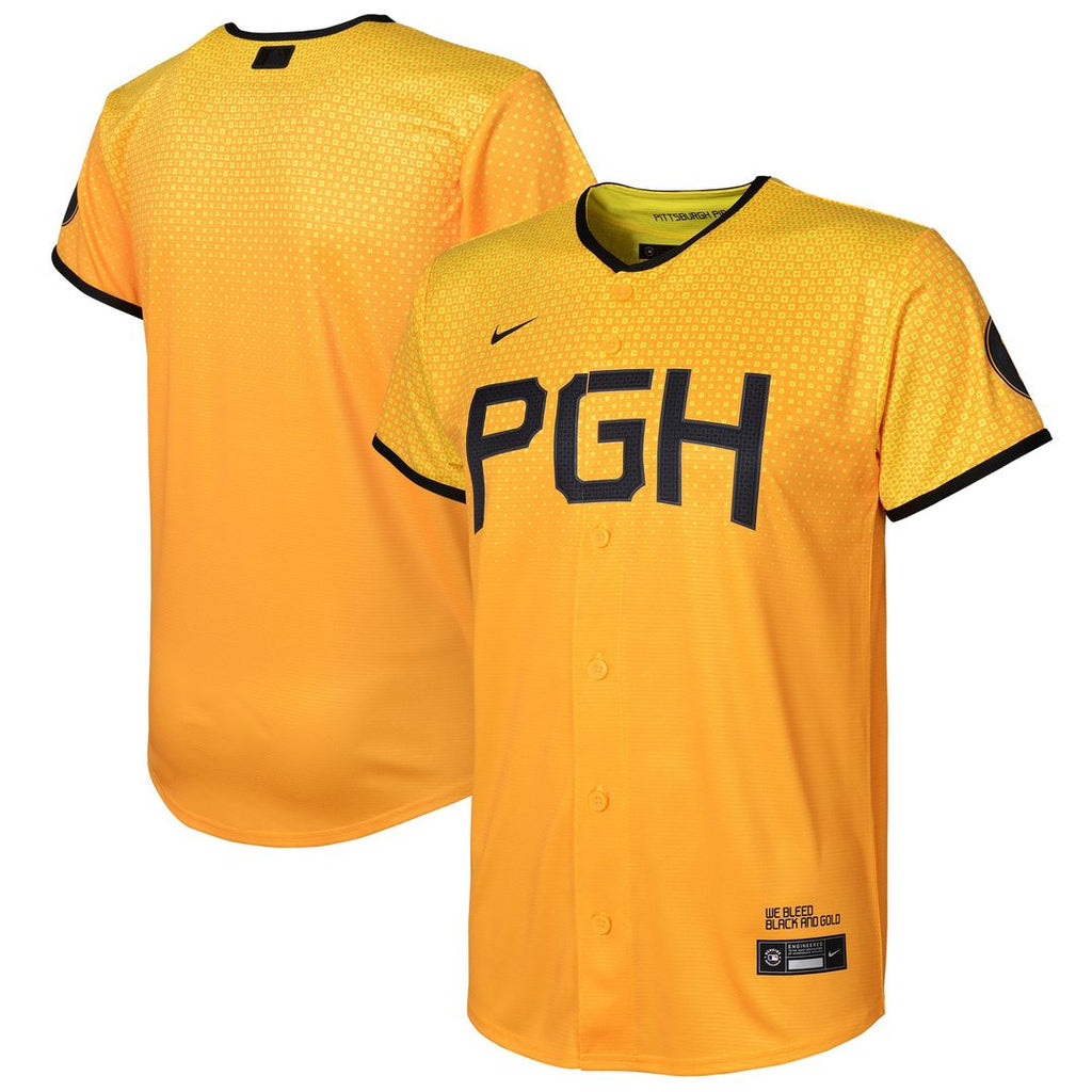 Pittsburgh Pirates Nike Preschool City Connect Replica Jersey - Gold | MLB Fan Gear