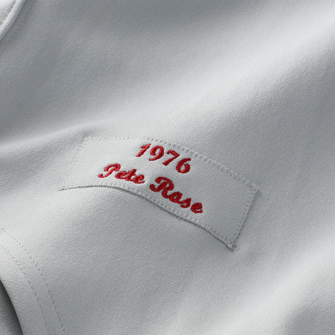 Pete Rose Cincinnati Reds Mitchell & Ness 1976 Authentic Jersey - Gray | MLB Fan Gear