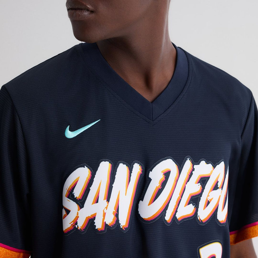 Xander Bogaerts San Diego Padres Nike 2026 City Connect Stadium Jersey - Obsidian | MLB Fan Gear