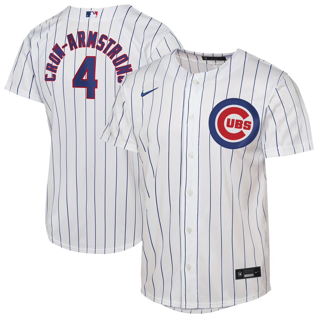 Pete Crow-Armstrong Chicago Cubs Nike Youth Home Replica Player Jersey - White | MLB Fan Gear