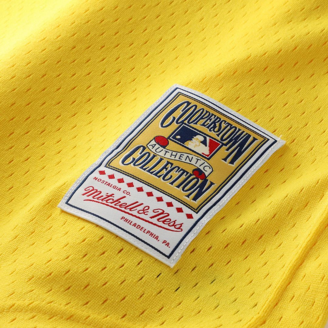 Rickey Henderson Athletics Mitchell & Ness Authentic Batting Practice Jersey - Yellow | MLB Fan Gear