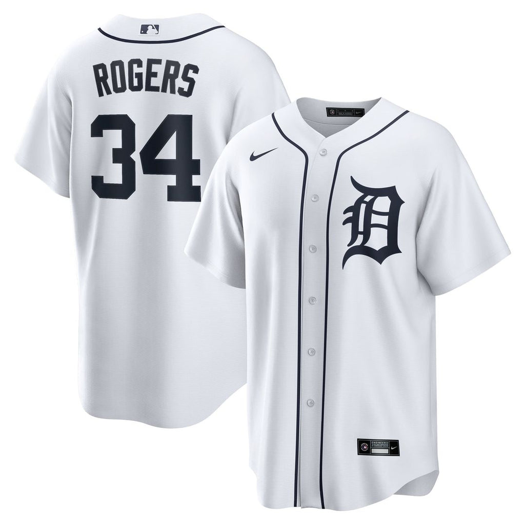Jake Rogers Detroit Tigers Nike Home Replica Jersey - White | MLB Fan Gear