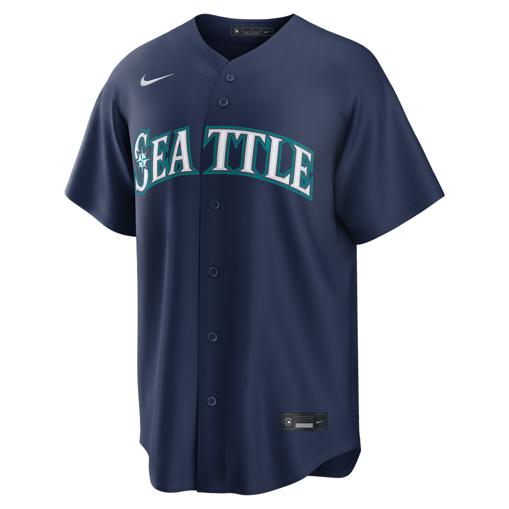 Cal Raleigh Seattle Mariners Nike Road Replica Jersey - Navy | MLB Fan Gear